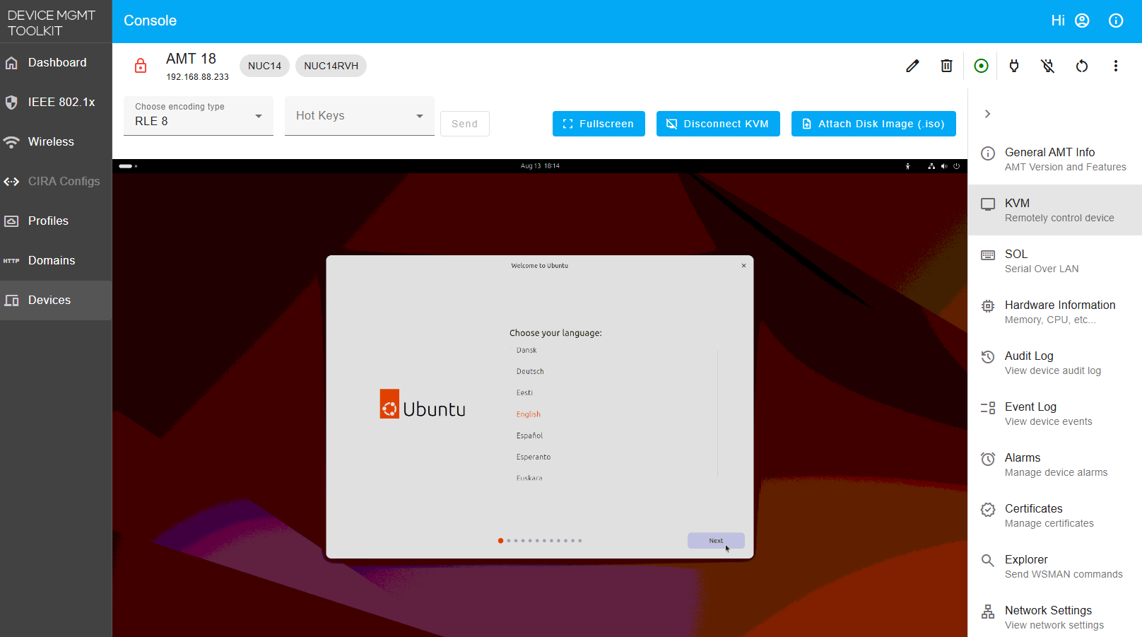Figure 9: Full Ubuntu LTS Boot
